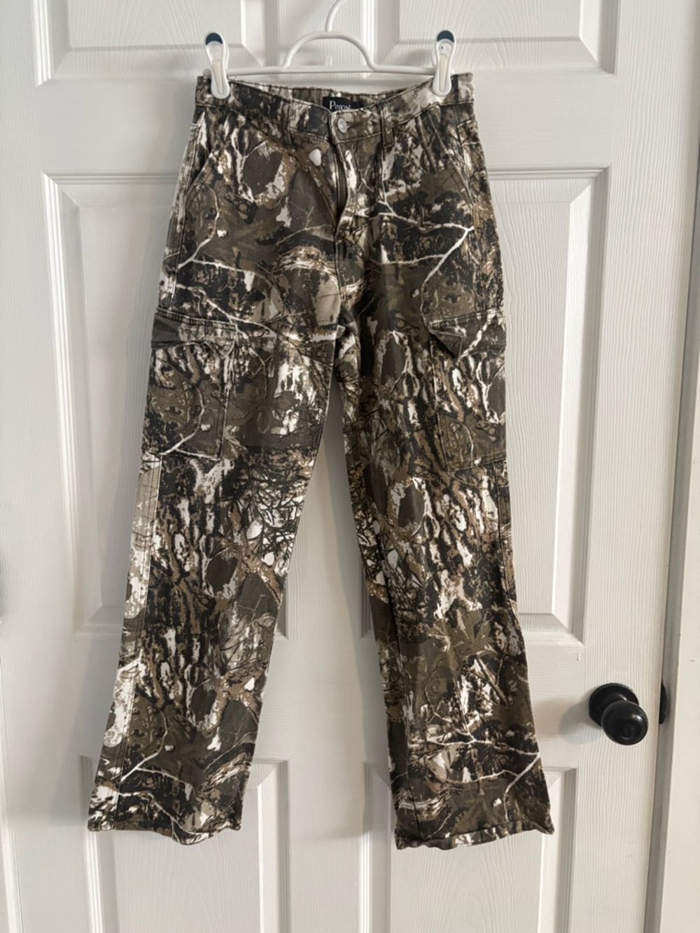 Women’s Boot Cut Jeans in Brown Camouflage